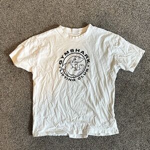 Gymshark White Tee with Black Logo